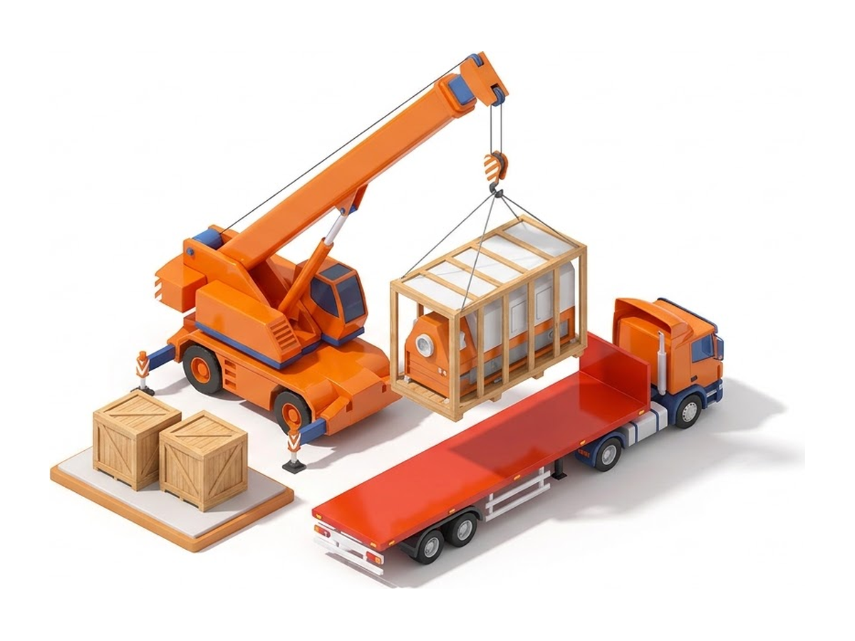 Project Cargo 3D illustration